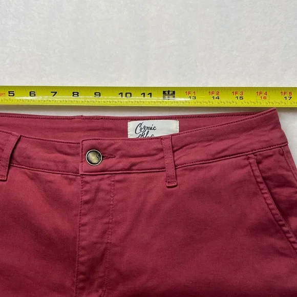 COSMIC BLUE LOVE Women’s RUST Flare Jeans SIZE 32 Tall - Picture 6 of 9